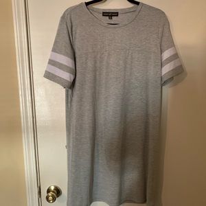 Almost Famous Grey Tee Shirt Dress
